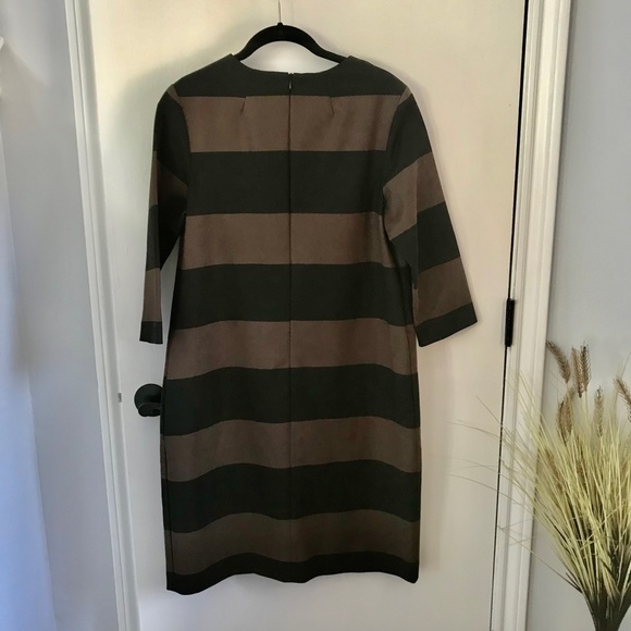 Marimekko Eerika Dress, size 42 (US size 12), Brown & Black - Picture 2 of 11